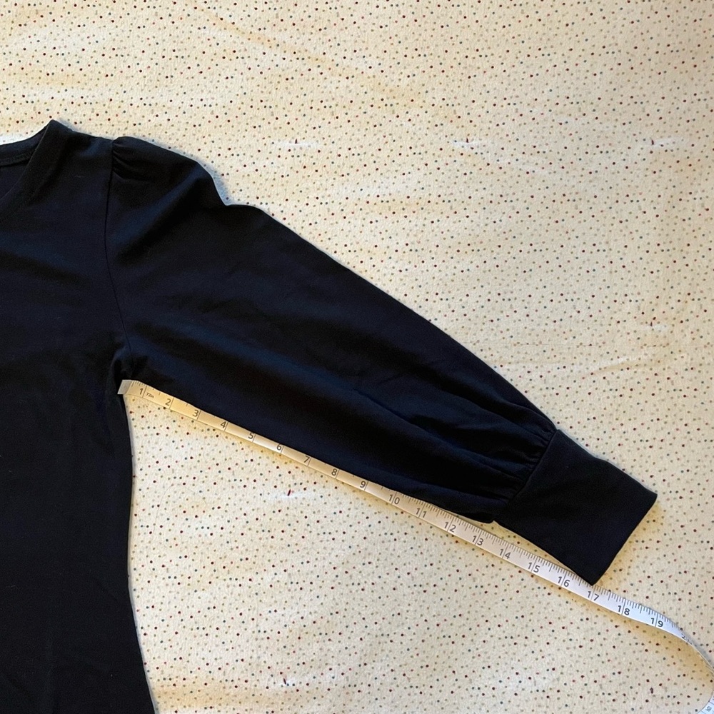 NWT Mata Traders Black Long-Sleeved Mini Dress - Picture 9 of 12